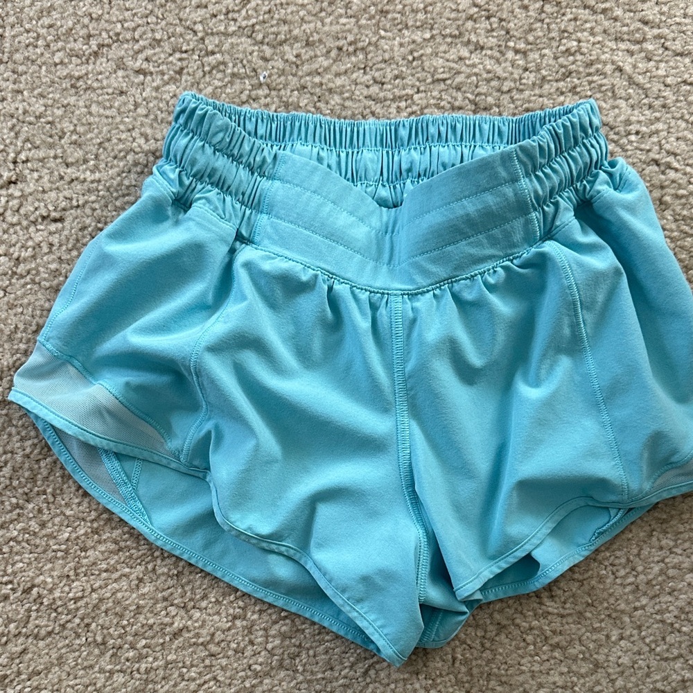 lululemon athletica Women's Aqua Blue high waist hottie hot 2.5